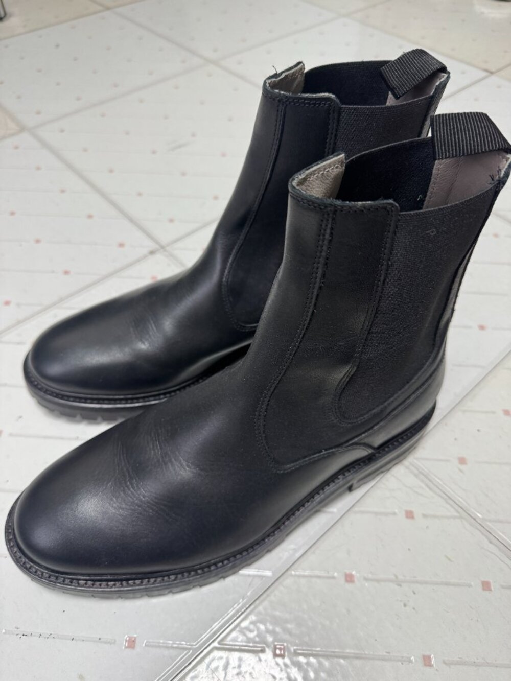 All Saints men's Chelsea boots SZ 10 Black - Picture 4 of 12